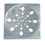 Grelha inox 100 quadrada abre e fecha