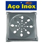 grelha inox 100 com caixilho quadrado com embalagem - Copia