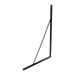 suporte prateleira preto reforçado 50